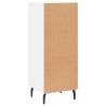 Modern White Sideboard - 34.5x34x90 cm Engineered Wood