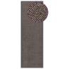 Doormat Tufted 60x180 cm Dark Brown Colour dark brown Size 60 x 180 cm Quantity in Package 1 