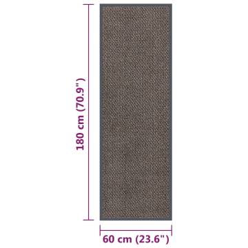 Doormat Tufted 60x180 cm - Dark Brown | Hipomarket