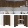 Hanging Corner Cabinet Brown Oak 57x57x60 cm Engineered Wood Colour brown oak Quantity in Package 1 Model hanging corner cabinet 57 cm Number of 