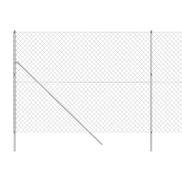 Buy Chain Link Fence Silver 2x25 m - Durable Steel Barrier