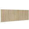 Sonoma Oak Wall Headboard - Elegant Design | HiPoMarket