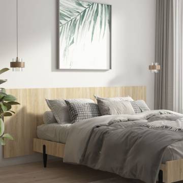 Sonoma Oak Wall Headboard - Elegant Design | HiPoMarket