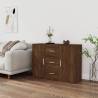 Sideboard Brown Oak 91x29.5x65 cm Engineered Wood Colour brown oak Quantity in Package 1 