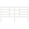 White Solid Wood Pine Bed Headboard - 206x4x104 cm | HipoMarket