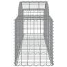 Arched Gabion Baskets - 11 pcs Galvanised Iron 200x50x60/80 cm