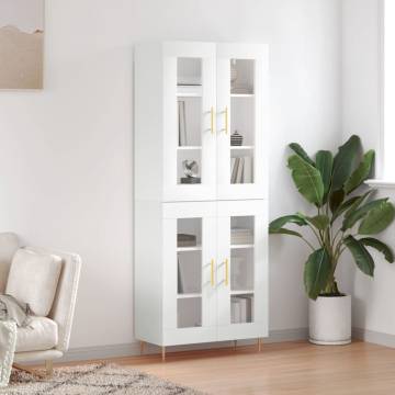 Elegant Highboard White - Premium Engineered Wood Furniture