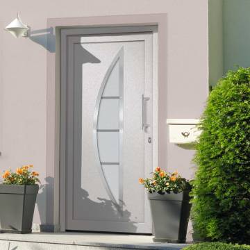 Front Door White 108x208 cm - Elegant & Secure Design