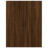 Stylish Highboard in Brown Oak | Engineered Wood | Hipo Market