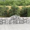 Arched Gabion Baskets 9 pcs 200x50x60/80 cm Galvanised Iron Size 200 x 50 x 60/80 cm Quantity in Package 9 