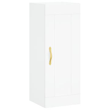 Stylish Highboard White 34.5x34x180 cm | Hipomarket