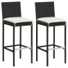 Stylish 3 Piece Garden Bar Set with Cushions - Hipomarket