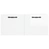 High Gloss White Wall Cabinet | 80x36.5 cm | HipoMarket