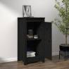 Solid Wood Pine Black Sideboard - 40x35x80 cm | HipoMarket