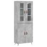 Elegant Highboard Concrete Grey | 69.5x34x180 cm | Hipomarket