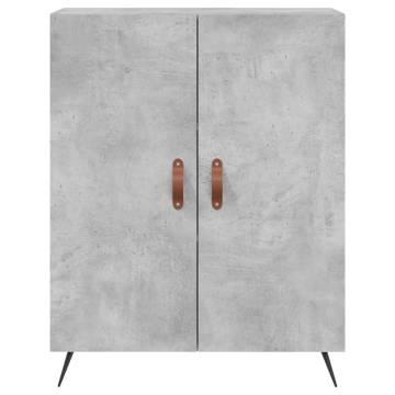 Elegant Highboard Concrete Grey | 69.5x34x180 cm | Hipomarket