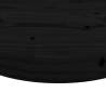 Round Black Solid Pine Table Top Ø80x3 cm | Hipo Market