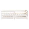 Kids Bed Frame with Drawers - White Pine 70x140 cm | HipoMarket