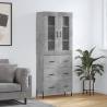 Highboard Concrete Grey - Stylish Storage Cabinet | Hipomarket