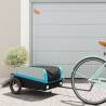 Bike Trailer Black and Blue 30 kg Iron Colour blue Size 122 x 52.5 x 42.5 cm 