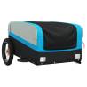 Bike Trailer Black and Blue - Durable 30 kg Iron Cargo Transport