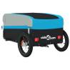 Bike Trailer Black and Blue - Durable 30 kg Iron Cargo Transport