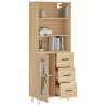 Elegant Highboard Sonoma Oak - Storage & Style | Hipo Market