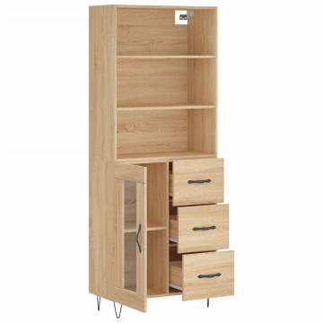 Elegant Highboard Sonoma Oak - Storage & Style | Hipo Market