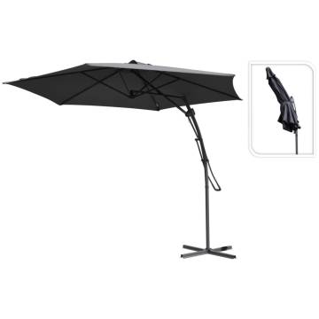 ProGarden Hanging Parasol Dark Grey 300 cm - Stylish & Durable