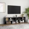 TV Cabinet High Gloss Grey 149x30x52 cm Engineered Wood Colour high gloss grey Quantity in Package 1 