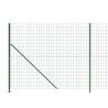 Wire Mesh Fence with Flange Green 1.6x10 m - Secure & Durable