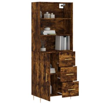 Highboard Smoked Oak 69.5x34x180 cm | Stylish Storage Solution