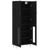 Stylish Highboard Black 69.5x34x180 cm | Hipomarket