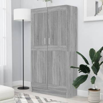 Book Cabinet Grey Sonoma - Stylish & Practical Storage Solution