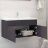 Modern Grey Sink Cabinet with Built-in Basin | Hipomarket