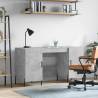 Desk Concrete Grey 140x50x75 cm Engineered Wood Colour concrete grey 