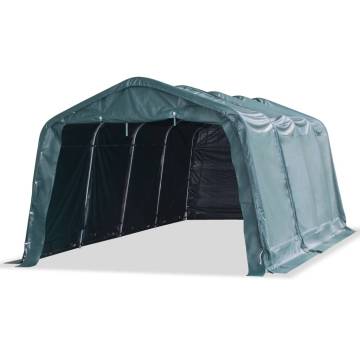 Removable Livestock Tent 3.3x6.4 m - Dark Green PVC Shelter