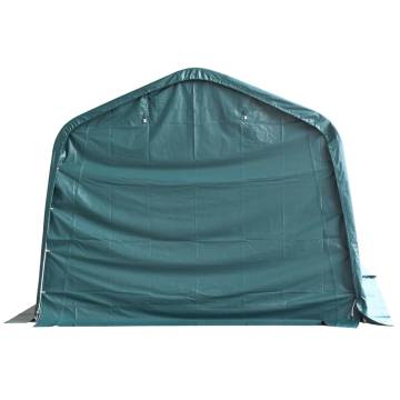 Removable Livestock Tent 3.3x6.4 m - Dark Green PVC Shelter