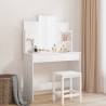 Dressing Table with Mirror High Gloss White 96x39x142 cm Colour high gloss white Quantity in Package 1 