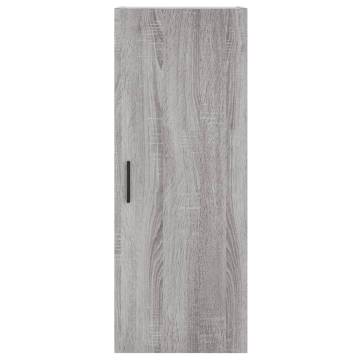 Stylish Highboard Grey Sonoma | 34.5x34x180 cm