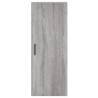 Stylish Highboard Grey Sonoma | 34.5x34x180 cm