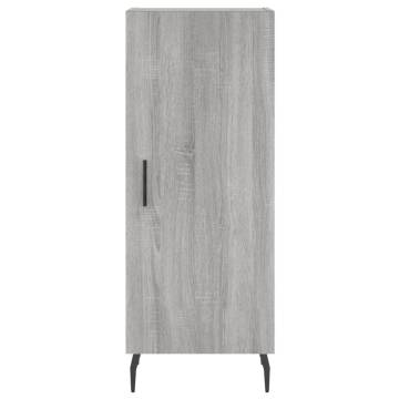 Stylish Highboard Grey Sonoma | 34.5x34x180 cm