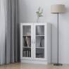 Vitrine Cabinet White 82.5x30.5x115 cm Engineered Wood Colour white Quantity in Package 1 Height 115 cm 