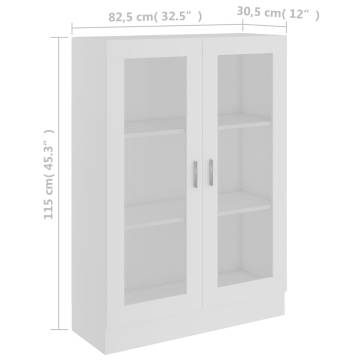 Vitrine Cabinet White - Stylish Storage Solution | HipoMarket