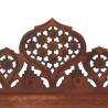 Hand Carved 5-Panel Room Divider - Solid Mango Wood 200x165cm