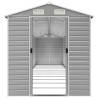 Light Grey Garden Shed 191x980x198 cm | Durable Galvanised Steel