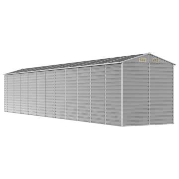 Light Grey Garden Shed 191x980x198 cm | Durable Galvanised Steel