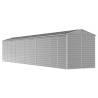 Light Grey Garden Shed 191x980x198 cm | Durable Galvanised Steel