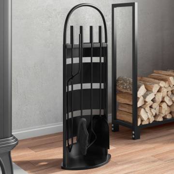 5 Piece Fireplace Tool Set - Durable Steel & Aesthetic Design