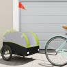 Bike Trailer Black and Green 45 kg Iron Colour green Size 126 x 63 x 63 cm 